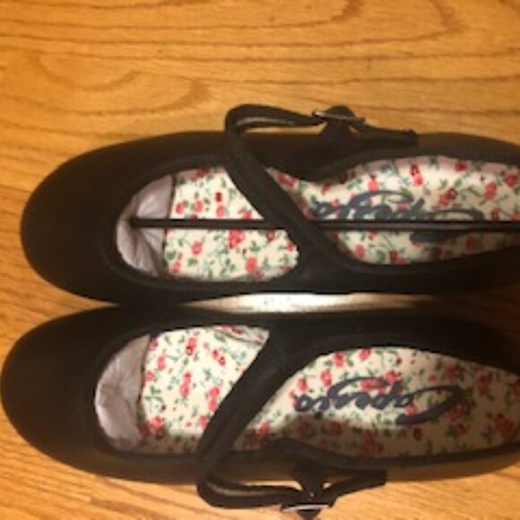 Capezio 3800 Black Mary Jane Girls Tap Shoe brand new size 4 1/2 medium - Picture 2 of 3